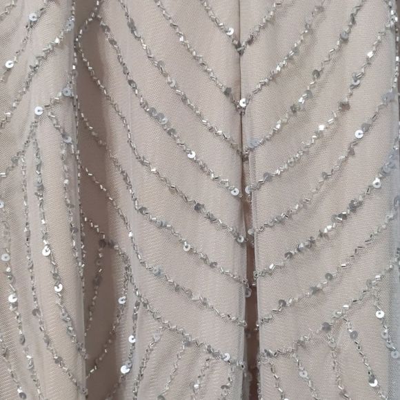 ADRIANNA PAPELL Art deco blouson beaded go… - Picture 7 of 8